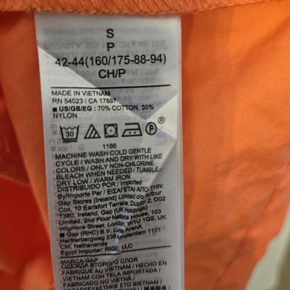 GAP Size S NWT vibrant Coral Summer Beach Dress or Cover-Up - Picture 11 of 11